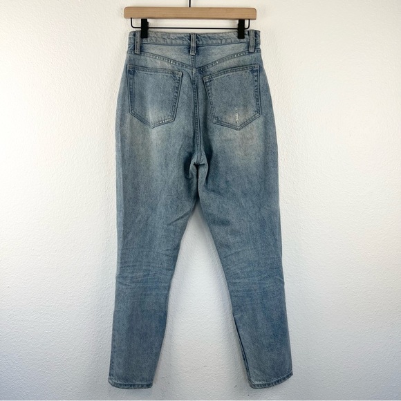 WEWOREWHAT Danielle Exposed Crystal Button Front High Rise Jeans, size 27 - Picture 7 of 9